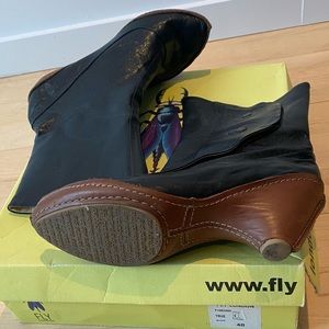 Fly London leather booties